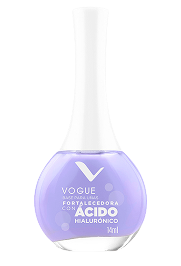 esmaltes vogue efecto base fortalecedora acido hialuronico
